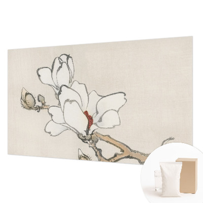 Vlies fotobehang met delicate magnolia's