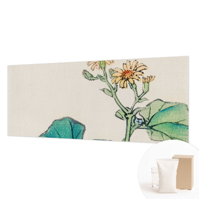 Vliesbehang fotobehang Bloem en bladeren
