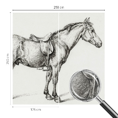 Fotobehang vlies Schets van een paard