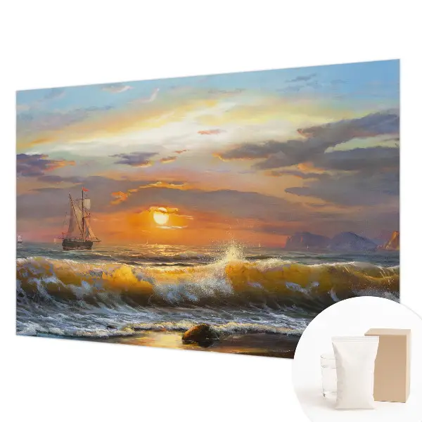 Vlies fotobehang op maat met een zeepanorama als print