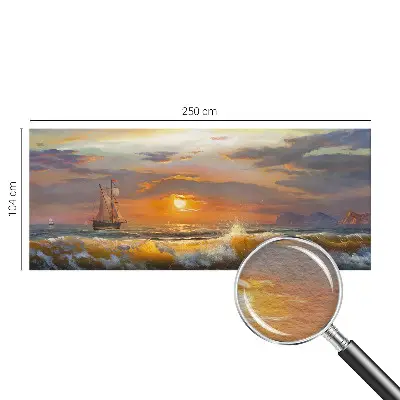 Vlies fotobehang op maat met een zeepanorama als print