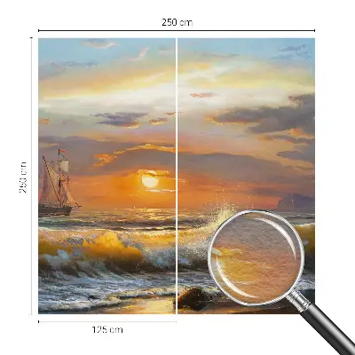 Vlies fotobehang op maat met een zeepanorama als print