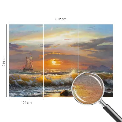 Vlies fotobehang op maat met een zeepanorama als print