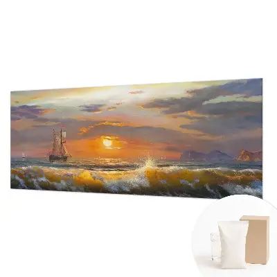 Vlies fotobehang op maat met een zeepanorama als print
