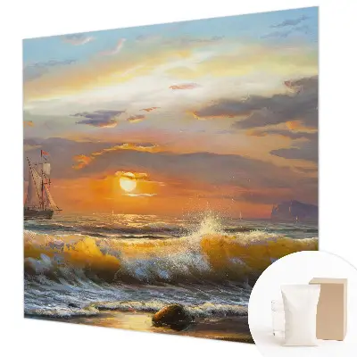 Vlies fotobehang op maat met een zeepanorama als print