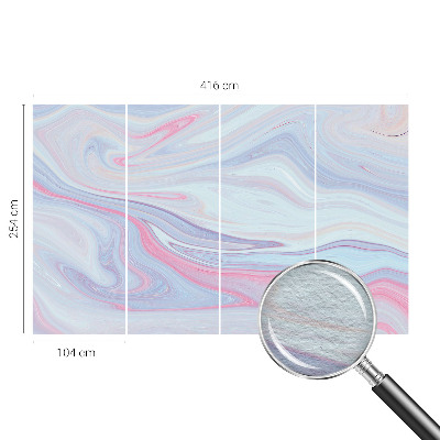 Foto behang op maat Pastelkleurige werveling