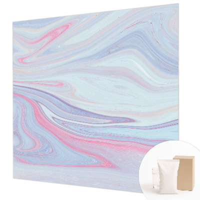 Foto behang op maat met een pastelkleurige werveling