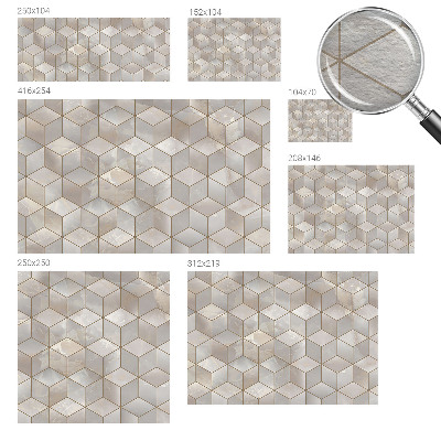 Modern fotobehang voor de woonkamer Geometrische mozaïek