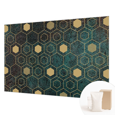 Premium fotobehang met geometrische zeshoeken