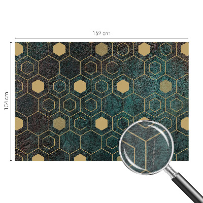 Premium fotobehang met geometrische zeshoeken