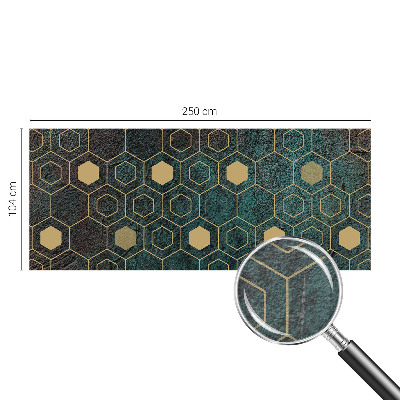 Premium fotobehang met geometrische zeshoeken