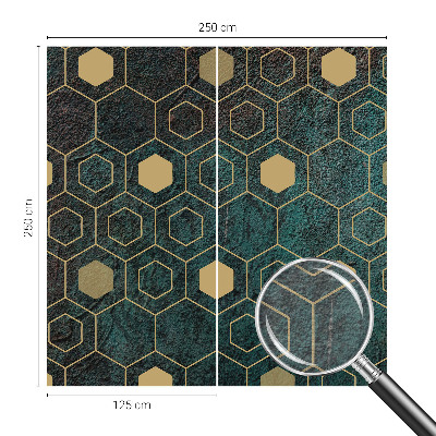 Premium fotobehang met geometrische zeshoeken