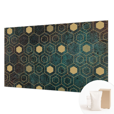 Premium fotobehang met geometrische zeshoeken