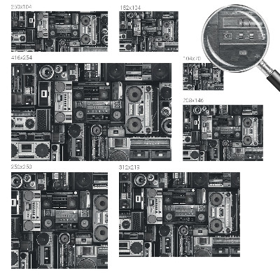Sfeervol fotobehang Retro radio