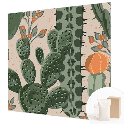 Vlies fotobehang Groene cactussen