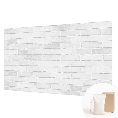 Vliesbehang fotobehang woonkamer met print van een bakstenen muur
