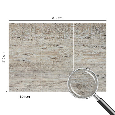 Fotobehang Houten ringen