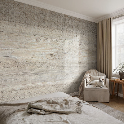 Fotobehang Houten ringen