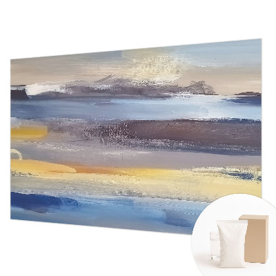 Vlies fotobehang op maat met een vredig landschap als motief