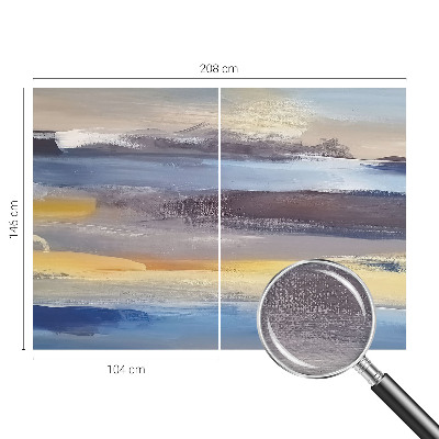 Vlies fotobehang op maat met een vredig landschap als motief