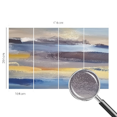 Vlies fotobehang op maat met een vredig landschap als motief