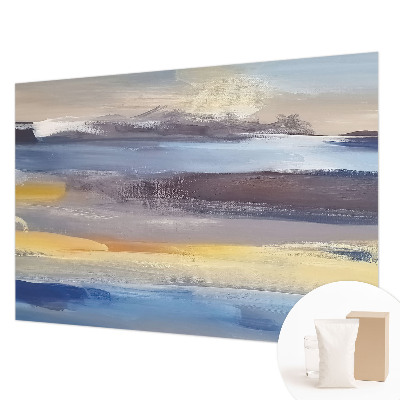 Vlies fotobehang op maat met een vredig landschap als motief