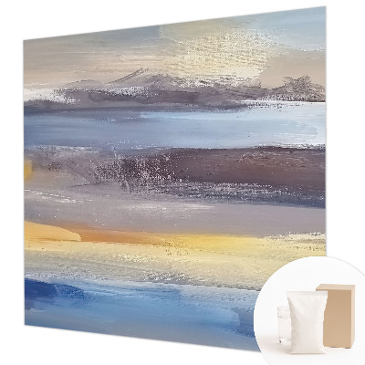 Vlies fotobehang op maat met een vredig landschap als motief