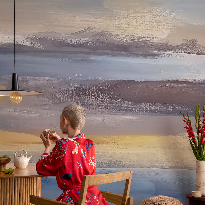 Vlies fotobehang op maat Vreedzaam landschap