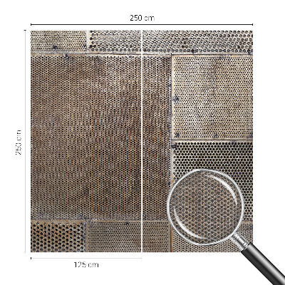 Fotobehang naadloos Metaalachtige patronen