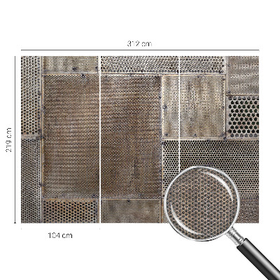 Fotobehang naadloos Metaalachtige patronen