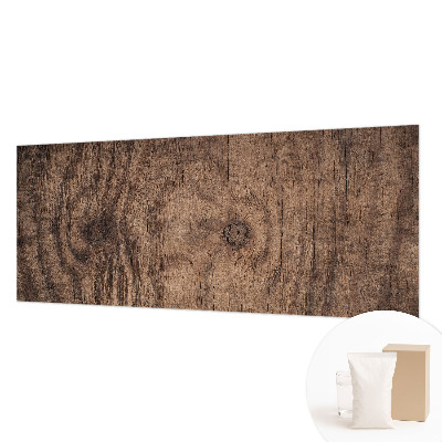 Fotobehang woonkamer met een rustiek houtmotief
