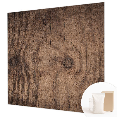 Fotobehang woonkamer met een rustiek houtmotief