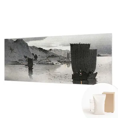 Fotobehang voor slaapkamer met het motief 'Avondbaai'