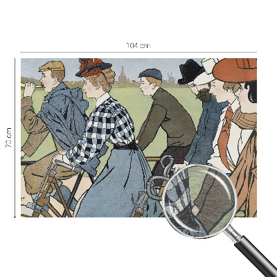 Fotobehang voor de slaapkamer Vintage fietsers