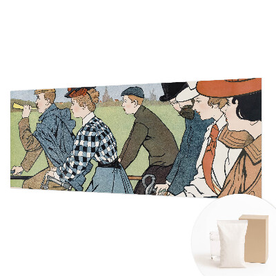 Fotobehang voor de slaapkamer Vintage fietsers