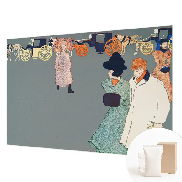 Modern fotobehang met een print van coach-kostuums