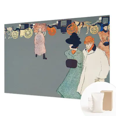 Modern fotobehang met een print van coach-kostuums