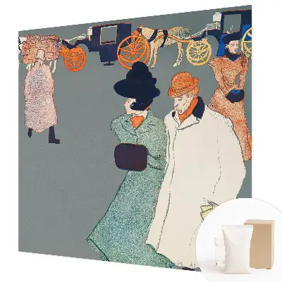 Modern fotobehang met een print van coach-kostuums