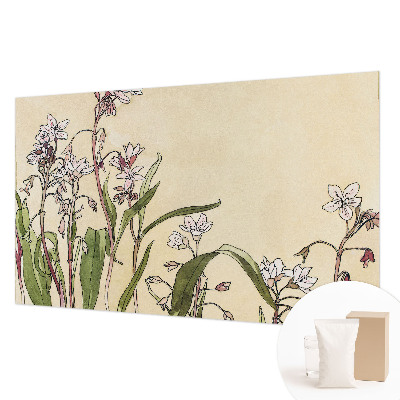Modern fotobehang voor de woonkamer Bloemige elegantie