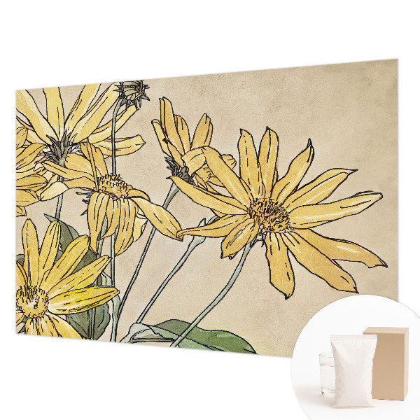 Premium fotobehang Aquarel bloemen
