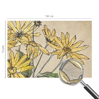 Premium fotobehang Aquarel bloemen