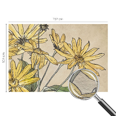 Premium fotobehang Aquarel bloemen