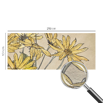 Premium fotobehang Aquarel bloemen