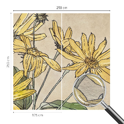 Premium fotobehang Aquarel bloemen