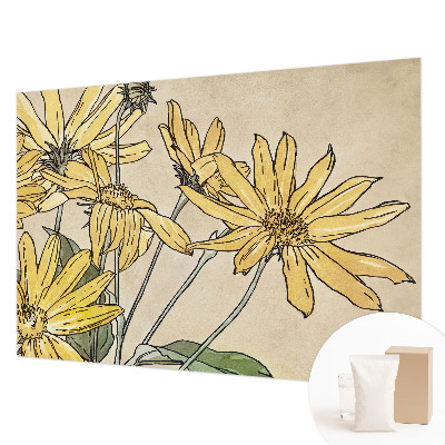 Premium fotobehang Aquarel bloemen