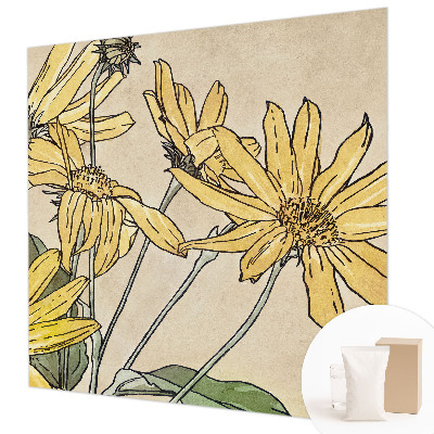 Premium fotobehang Aquarel bloemen