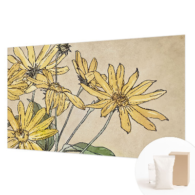 Premium fotobehang Aquarel bloemen