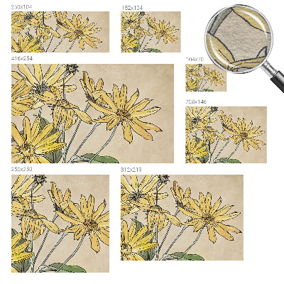 Premium fotobehang Aquarel bloemen