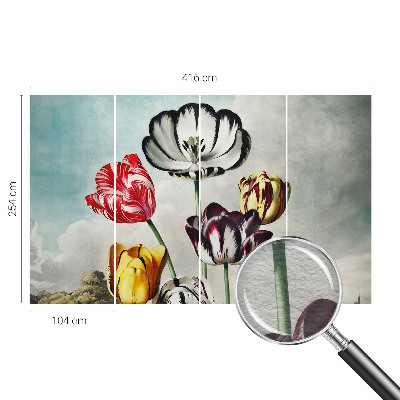 Hoogwaardig fotobehang Kleurrijke tulpen