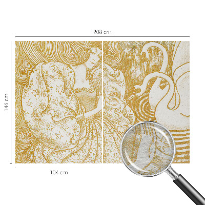 Groot fotobehang Vrouwelijke elegantie